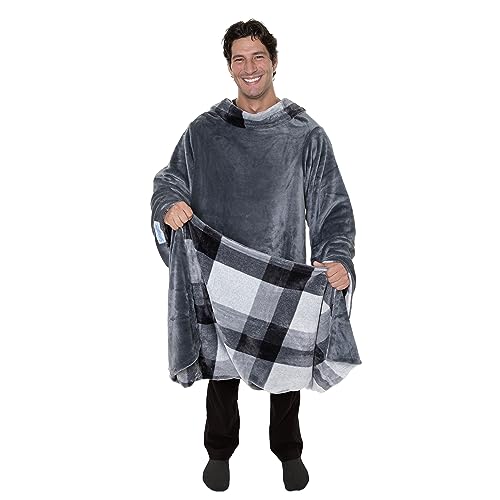 Snuggie The Original Wearable Blanket With Sleeves & Pockets | Cozy Oversized Throw for Men & Women | One Size, 71 x 54
