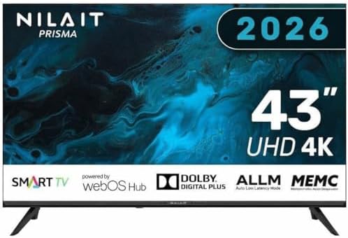 Nilait Prisma Smart TV 43 Pulgadas, 4K UHD LED, WebOS, HDR, WiFi,...