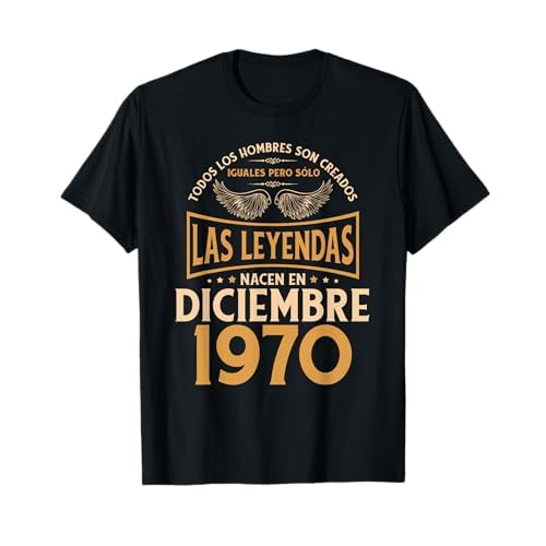 Regalos de cumpleaños para hombre The Legends Diciembre 1970 Camiseta