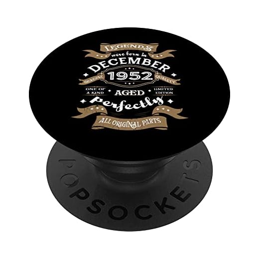 Leyendas nacieron en diciembre de 1952 regalo de cumpleaños PopSockets PopGrip Intercambiable
