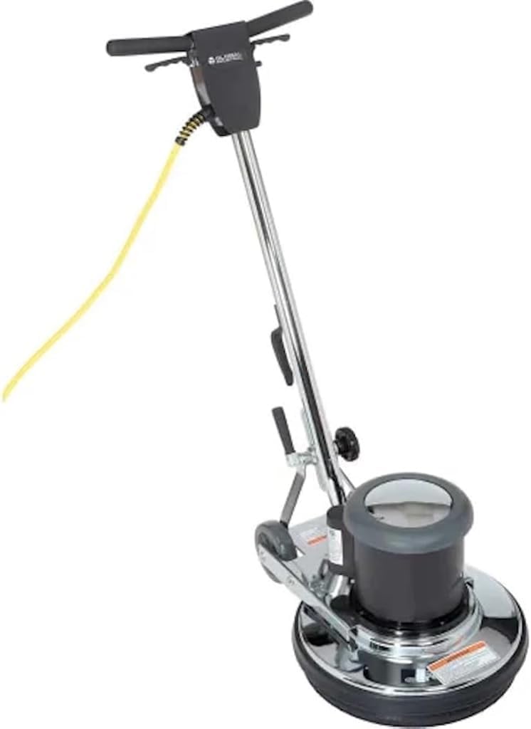 TTS Products RM1715 Low-Speed Floor Machine – 17" Cleaning Path, 1.5 HP Heavy-Duty Motor, Multi-Surface Commercial Floor Buffer & Polisher