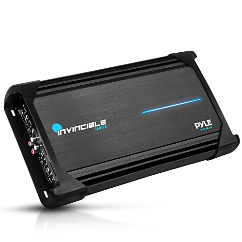 Pyle 14” Class AB Mosfet Amplifier - Invincible Series Bridgeable Amp, 4 Channel 2000 Watts Max, Mosfet PWM Power Supply, High-Current Dual Discrete Drive Stages, Advanced Protection Circuitry by Pyle - Used condition - US$69.49