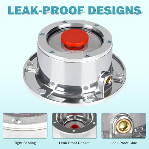 Image of CheeMuii 8 Pack 343-4009 Trailer Hub Caps Kit Replace for Stemco 343-4009