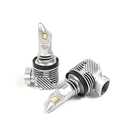 KOKOMALL H11/H8/H9 Lámpara de Bombillas LED para Faros Delanteros para Coche Luz Super Brillante IP65 Impermeable Blanco 6500K 6400LM 12V 40W, 2PCS