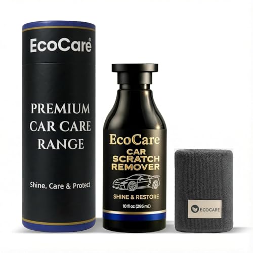 Image of EcoCare Car Scratch Removal | For Scratches and Scuff Marks | All-in-One Paint Restorer Wax With Microfiber Cloth & Storage Box | For Cars, Bikes, EV's & SUV's | Complete Kit | 295ML (Pack Of 1)