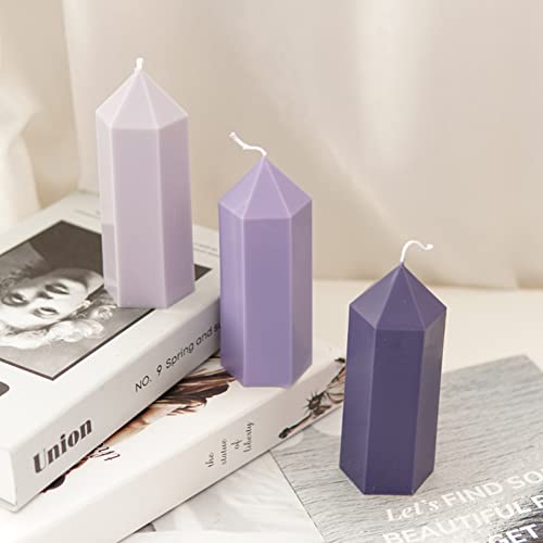 Generic Hexagon Candle Mould Diy Craft Plastic Pillar Soap Making Mold For Aromatherapy #TOP6