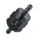 EVIL ENERGY 5/16' Check Valve, One Way Non-Return Valve Fitting Aluminum Black