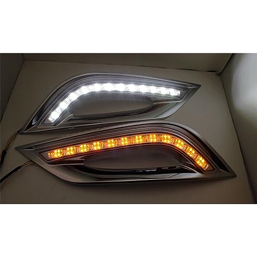 BAKUGO 2 Peças De Led Para Carro Luz De Circulação Diurna Farol De Nevoeiro DRL Luz De Sinalização D