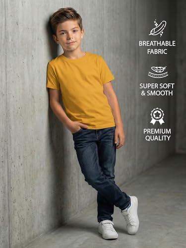 Image of XENOVAURBAN Kids Tshirt 2 Combo for Boys /Girls | Cotton Fabric | Graphic Printed Round Neck T-Shirt for Kids - KRN2-PRINTED-PAR