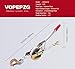 VOPEPZG Rope Puller 3/4 Ton Capacity with 50' of 0.6