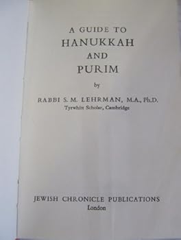 Hardcover A guide to Hanukkah and Purim, Book