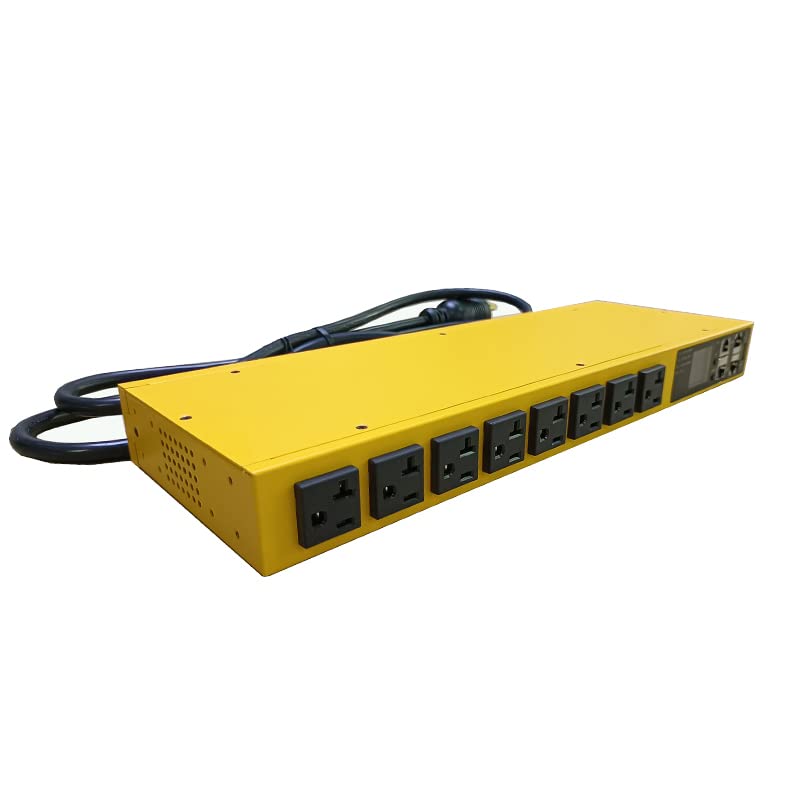 Image of Smart PDU Cabinet Socket 8-Port 20 amps SSH telnet SNMP 485-TCP RTU Programming Development Network Remote Control Room Aging Rack Used (Monitor and Control snmp telnet SSH Version)