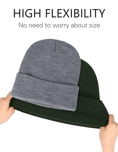 Image of Bigfoot Beanie for Men - Sasquatch Hat Winter Knit Cuffed Beanie for Women - Bigfoot Gifts for Christmas & New Year