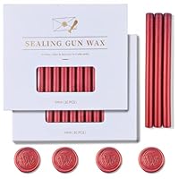 Zifospy 7mm Mini-Heißklebepistolen-Siegelwachsstäbe, geeignet für Siegelstempel, Grußkarten, Briefe, Flaschenverschlüsse und DIY-Handwerk, 60 Stück （Bordeauxrot）