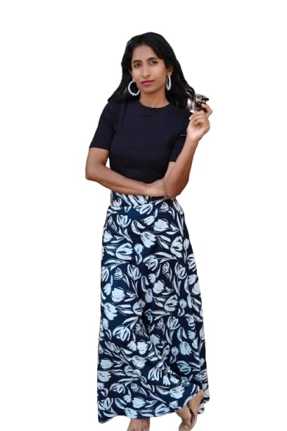 Image of Women's Printed Maxi Wraparound Skirt
