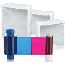 AlphaCard Magicard 100 Print YMCKO 5 Panel Ribbon for Rio Pro/Enduro MA100YMCKO Bundle 100 Cards