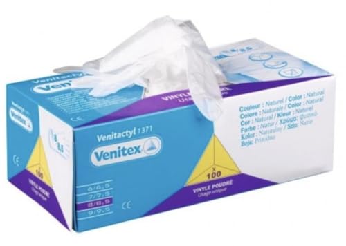 Delta Plus Gants sinteticos – Gant vinyle naturel AQL 1.5 Taille 8/8,5 100U