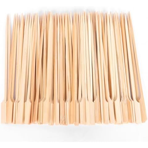 Zefphxs 200 Pcs Bamboo Skewers for BBQ Cover