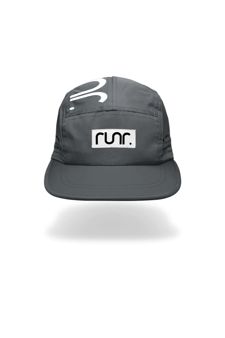Runr Toronto Running Hat – Lightweight Breathable Running Cap for Men & Women, Adjustable Fit, Moisture Wicking, Quick Dry Grey