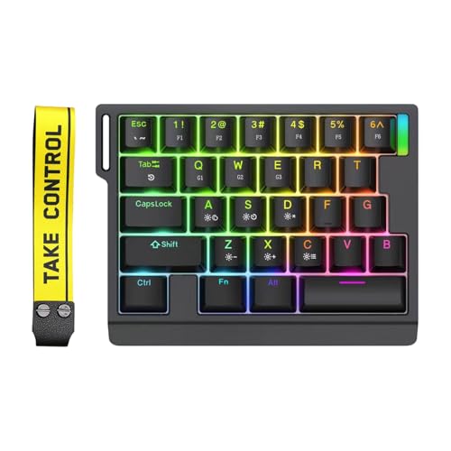 Clavier mécanique à une main ergonomique pour éviter la fatigue du poignet durant un jeu rapide