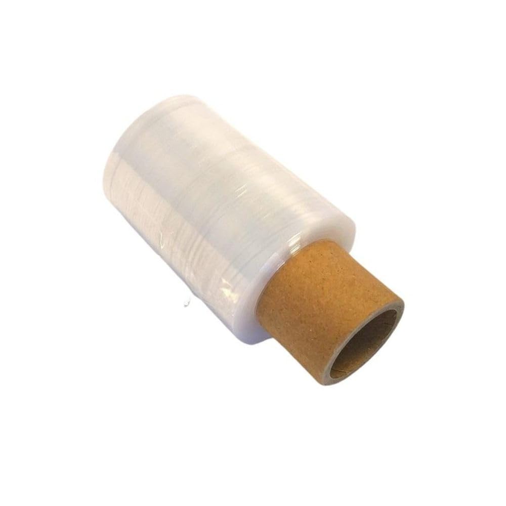 PLASACAR | MiniFilm Estirable Transparente | Film de Embalaje para Retractilar y Envolver Productos + Regalo Aplicador Manual | Protección en Logística | Resistente | 100 ml - Peso 270 gr | Pack de 40