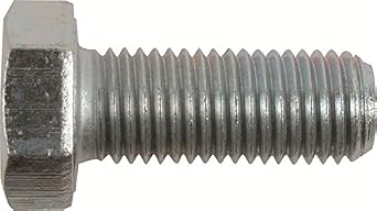 M12-1.75 x 35mm Hex Cap Screws, DIN 933, Class 10.9 Steel, 50 Pack | Zinc Plated finish. Hex head with washer face. High strength hex bolts for machinery and equipment.