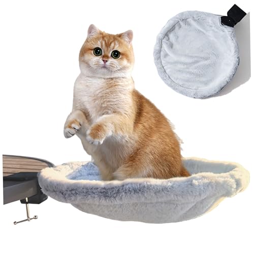 Lit de bureau pour chat hamac chaud et robuste de 16 pouces de large