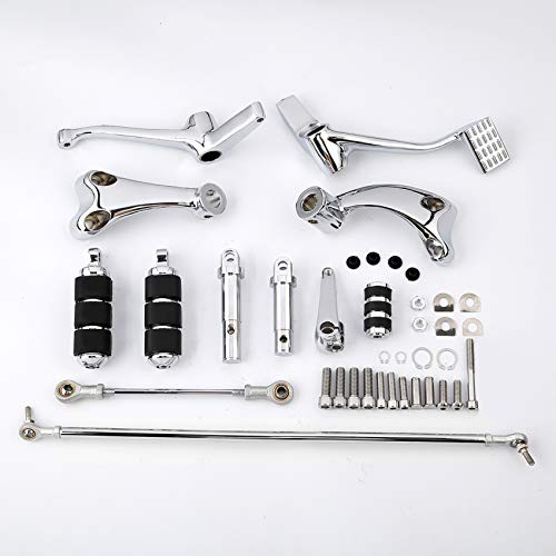 Tcmt Motor Chrome Forward Controls Pegs Levers Linkages Fits For Harley Sportster 1200 Low (Xl1200L) 2006 07 08 09 10 2011 Sportster 1200 Nightster (Xl1200N) 2007-2012 #TOP5