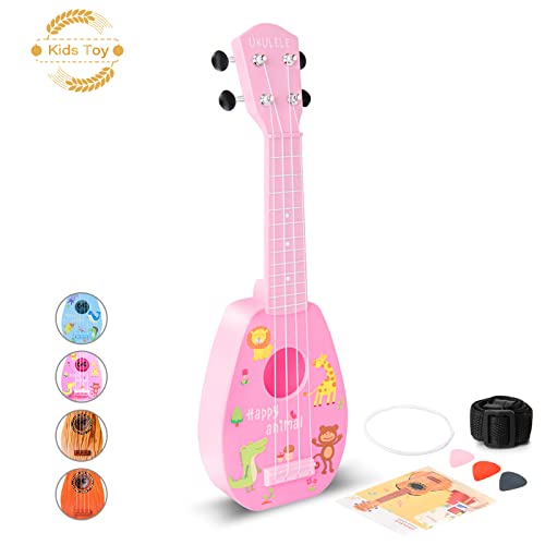 Kids Guitar KYAIGUO Toys Toddler Electric Guitar Toy With Microphone,Boys Girls Electric Musical Instrument Toy For 3 4 5 6 7 8 Year Old Gifts Blippi Toys