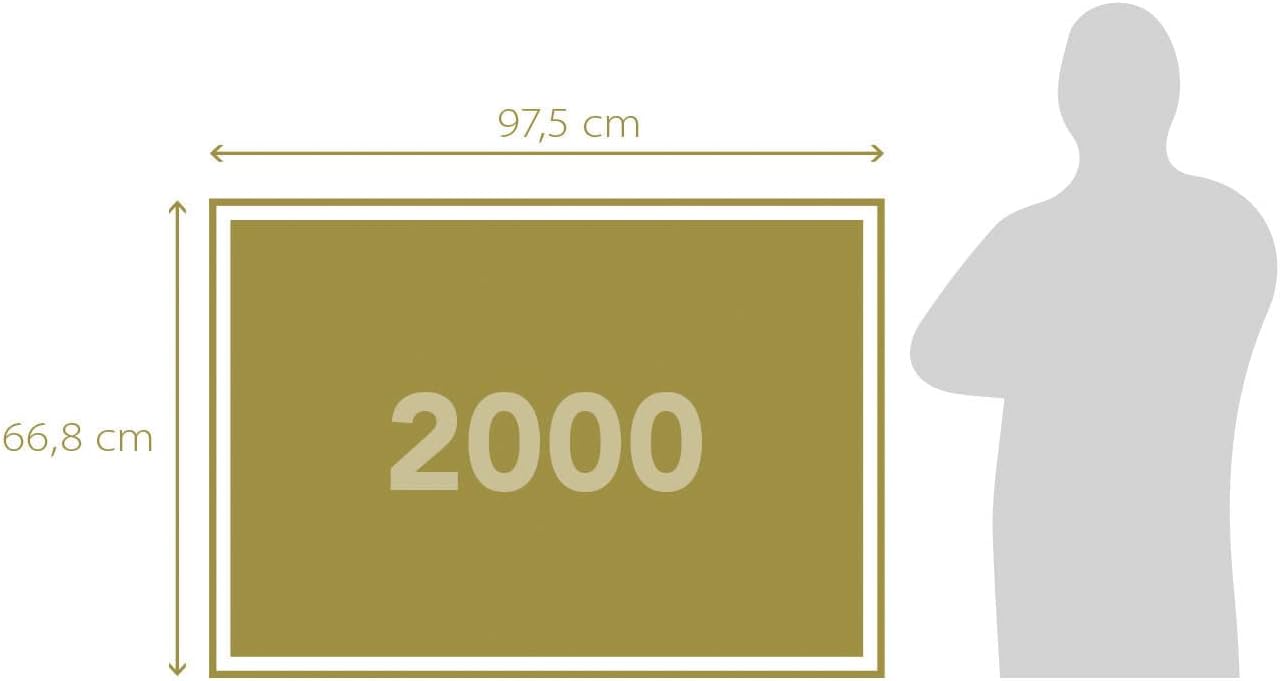 Clementoni 32572 El Nacimiento de Botticelli 2000pcs Museum Collection Birth of Venus 2000 Pieces, Made in Italy, Jigsaw Puzzle for Adults, Multicolor, Medium