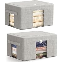 AIOR 2pcs Bolsa de Almacenamiento de Ropa con Estructura