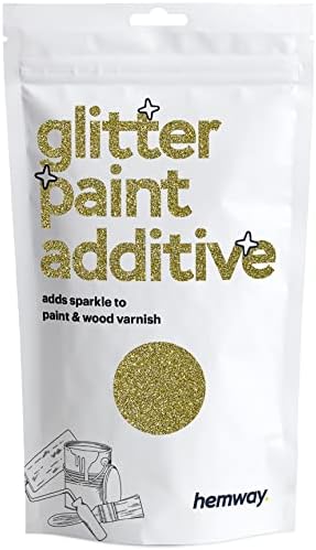 Hemway Pink Holographic Glitter Paint Additive 100g / 3.5oz for Acrylic Latex Emulsion Paint - Interior & Exterior Wall, Ceiling, Wood, Varnish, Dead Flat, Matt, Gloss, Satin, Silk