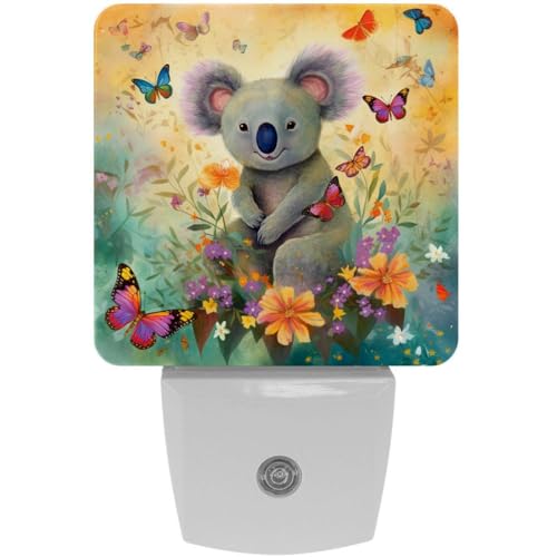 Lámpara de noche LED para niños con sensor crepúsculo miniatura 1