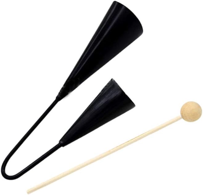 Drum Cow Bells Metal Cowbells Double Black Cheering Bell