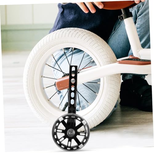 IMIKEYA Ruedas de Entrenamiento para Bicicleta, Estabilizadores Auxiliares Ajustables Resistentes al Desgaste, Juego de 4 Piezas con Ruedas de Repuesto Profesionales Silenciosas miniatura 4
