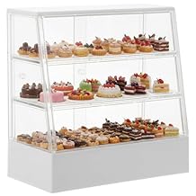 Dollhouse Bakery Cabinet Model Miniature Cake Display Stand for Dollhouse Decoration Sliding Door Mini Cupboard Ornament for Kitchen Bakery Settings