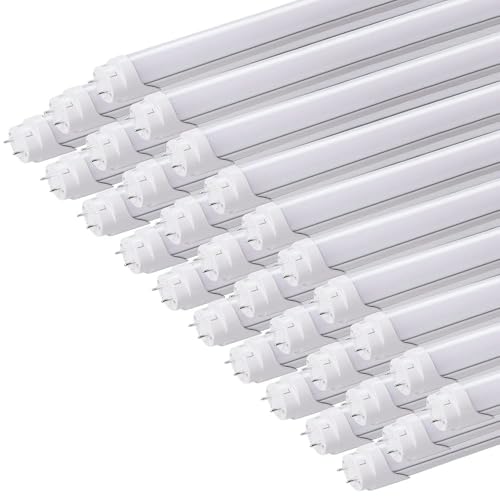 片側給電 40W型 LED直管ランプ 昼光色6000K 超明るさ2600LM 省エネ18W(従来比55%削減) 長寿命50,000時間 自然演色性Ra80+ T8 G13 120cm 即時点灯 業務用 PSE認証済 PL保険済 工場/倉庫/スーパー向け 3