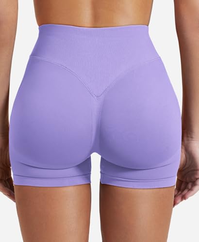 Image of VOYJOY Women Workout Impact Shorts 2.5 inch / 3.6 inch / 4.5 inch / 6 inch Scrunch Butt Booty | Tummy Control, High Waisted, Bike Short, Gentle Compression, for Women