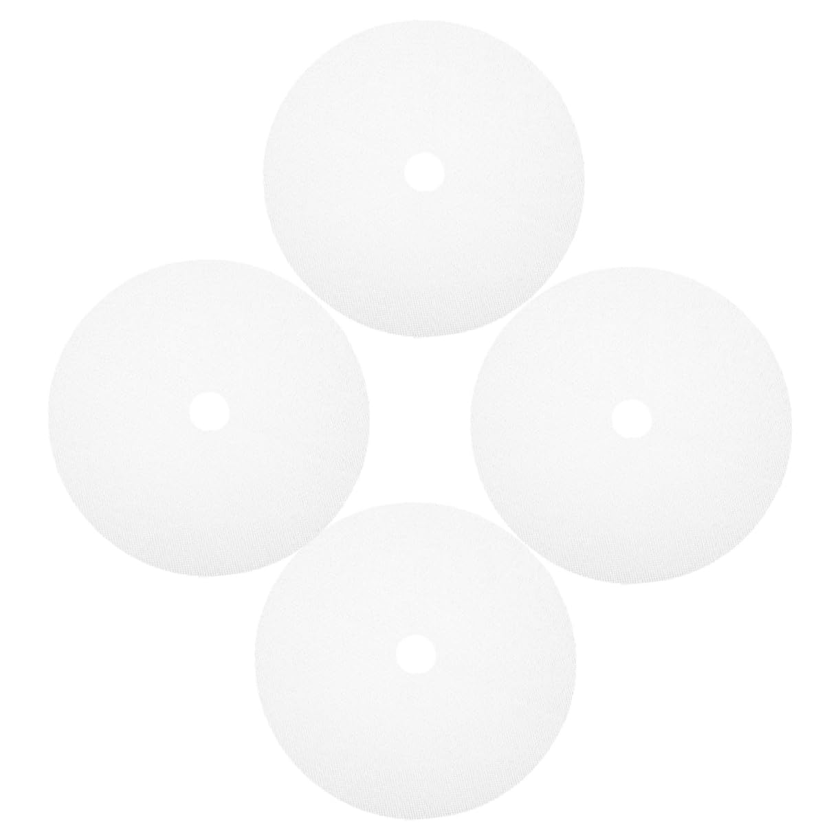 ABOOFAN 4pcs Sheets Drying Pad for Baking Reusable Use Small Meat Fabric Dehydrate Liners Right Parchment Dehydrator Kitchen Ovens Large Dryer Non Stick Silicone Mats White