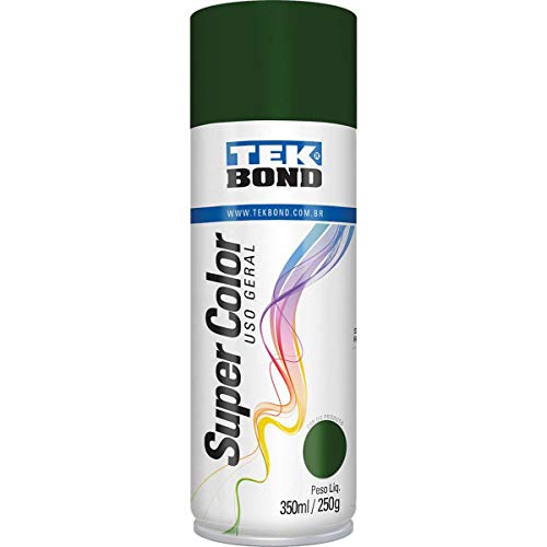 Tinta Spray Verde Escuro 350Ml/250G - 01 Unidade, Tekbond, 23151006900, Verde, Pacote De 305