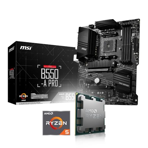 Memory PC Kit d'évolution PC Ryzen 5 5600G 6X 3.9 GHz, MSI B550-A Pro, Entièrement assemblé et testé.