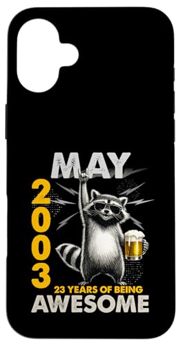 23rd Birthday Raccoon Beer May 1996 Vintage 23 Years Old �X�}�z�P�[�X iPhone 16 Plus �p