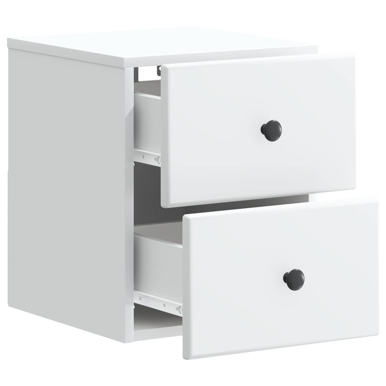 Mueble de noche blanco 34,5 x 33 x 40 cm con 2 cajones