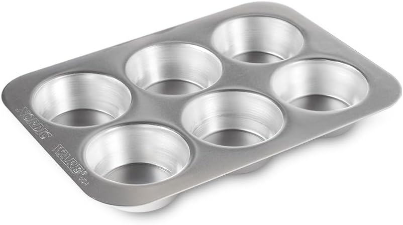 Nordic Ware Naturals Compact Muffin Pan - Natural Uncoated Aluminum, Toaster Oven and Broiler Safe