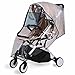 Baby Stroller Rain Cover, Universal Stroller Accessory Waterproof Weatherproof Shield to Safeguard Your Child from Wind and Rain(é»‘è‰²)