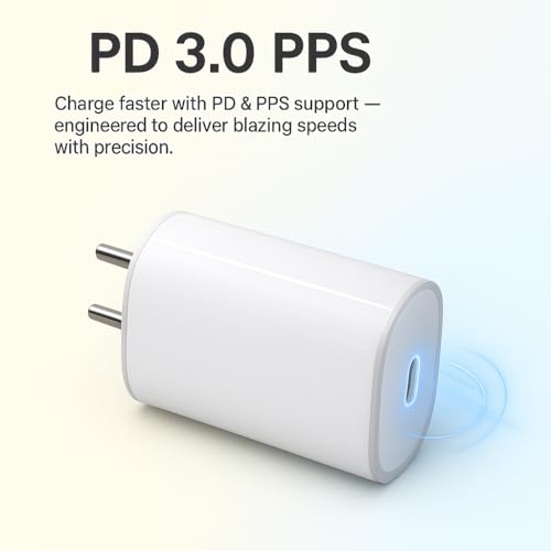 Image of 45W PD 3.0 BIS Certified Charger & C to C Cable Combo Compatible with Nothing Phone 3A /3A PLUS /2 /2A /2A Plus /1, CMF Phone 1, S25 Ultra, 17 Pro Max, Tablets & Laptops (45W Combo)
