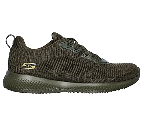 Skechers Skechers BOBS Sport Women's BOBS Squad Tough Talk Trainers Green, Olv Olive, 10 Women