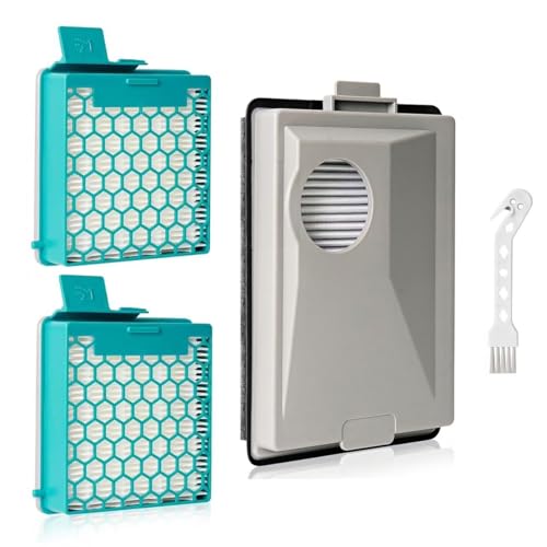 LURICO 3 Pezzi Kit di Filtri al Carbonio e Hepa Compatibile Per Aspirapolvere Miele Boost CX1/ SNRF3/ SF-HY 60/ CX-FSF/ SNRF0, Filtraggio Polveri Sottili, Filtro Alternativo Per Persone Allergiche