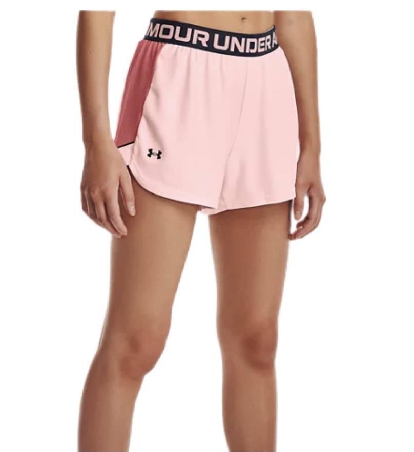 Short Under Armour anti-transpiration avec mesh latéral rose L