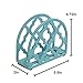 Lattice Collection Cast Iron Napkin Holder, By Home Basics (Turquoise) / Napkin Holders For Kitchen, Table Napkin Holder With Non-Skid Feet